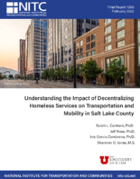 Understanding the Impact of Decentralizing Homeless Services on Transportation and Mobility in Salt Lake County