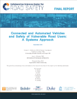 Connected and Automated Vehicles and Safety of Vulnerable Road Users A Systems Approach