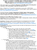 Proactive Management of Mobility Impact of Interdependent Subsurface Utility and Roadway Construction through Incentives supporting datasets