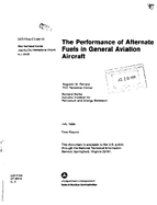 The Performance of Alternate Fuels in General Aviation Aircraft
