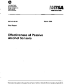 Effectiveness of Passive Alcohol Sensors
