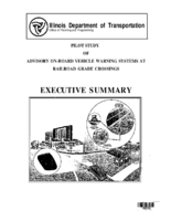 Pilot study of advisory onboard vehicle warning systems at railroad grade crossings  executive summary
