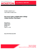 NonContact Splices at Drilled Shaft To Bridge Column Interface Final Report