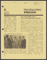 FAA Headquarters Intercom JulyDecember 1985