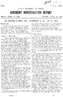 Investigation of Aircraft Accident ALL AMERICAN AIRWAYS CLARKSBURG WEST VIRGINIA 19490511