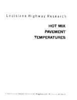 Service temperature study for asphaltic concrete