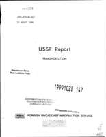 USSR Report Transportation