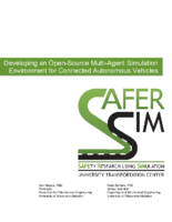 Developing an OpenSource MultiAgent Simulation Environment for Connected Autonomous Vehicles