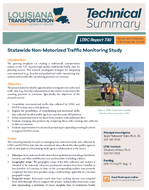 Statewide NonMotorized Traffic Monitoring Study Technical Summary