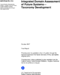 Integrated Domain Assessment of Future Systems Taxonomy Development October 2017