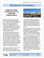 Simple for Dead Continuous for Live Load Steel Superstructures Research Summary