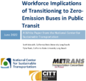 Workforce Implications of Transitioning to ZeroEmission Buses in Public Transit