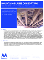 Transition of Allowable Stress Rating To Load and Resistance Factor Rating for Timber Bridges Research Brief