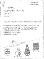 Interstate Commerce Commision Report of the Accident  Investigation Occuring on the ATCHISON TOPEKA AND SANTA FE RAILWAY COMPANY STOCKTON CA