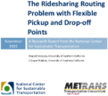 The Ridesharing Routing Problem with Flexible Pickup and Dropoff Points