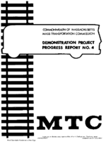 Mass Transportation in Massachusetts Demonstration Project Progress Report No 4