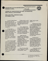 Secretary of Transportation Federico Pena Speeches October 1994