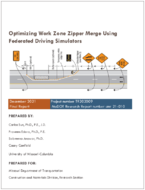 Optimizing Work Zone Zipper Merge Using Federated Driving Simulators