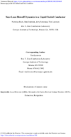 NearLean Blow Off Dynamics in a Liquid Fueled Combustor