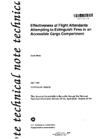 Effectiveness of Flight Attendants Attempting to Extinguish Fires in an Accessible Cargo Compartment