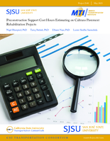 Preconstruction Support Cost Hours Estimating on Caltrans Pavement Rehabilitation Projects