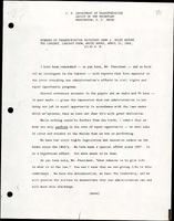Remarks of Transportation Secretary John A Volpe before the Cabinet
