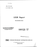 USSR Report Transportation