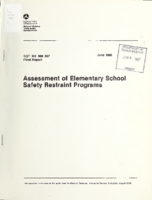 Assessment of elementary school safety restraint programs