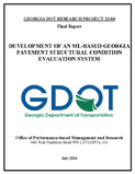 Development of an MLBased Georgia Pavement Structural Condition Evaluation System