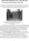 Summer Hire Perspectives Part I  BPR 19611962