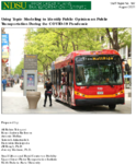 Using Topic Modeling To Identify Public Opinion on Public Transportation During the COVID19 Pandemic