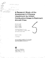 A Research Study of the Assessment of Escape Impairment by Irritant Combustion Gases in Postcrash Aircraft Fires