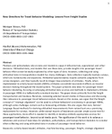 New Directions for Travel Behavior Modeling Lessons from Freight Studies