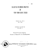 Selected Extended Analysis of New York Data 1958
