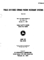 Public Attitudes toward Passive Restraints