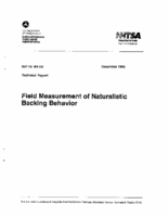 Field Measurement of Naturalistic Backing Behavior