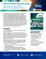 Mobility on Demand MOD Special Studies Opportunities for Supplementing OffPeak FixedRoute Transit Services