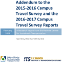 Addendum to the 20152016 and 20162017 Campus Travel Surveys