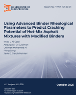 Using Advanced Binder Rheological Parameters to Predict Cracking Potential of HotMix Asphalt Mixtures with Modified Binders