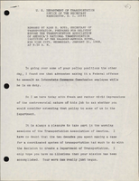 Remarks by Alan S Boyd Secretary of Transportation Prepared for Delivery before the Transportation Association of Americas National Transportation Institute New York City New York