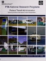 FTA National Research Programs Annual Research Report 2008