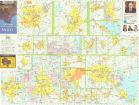 Texas Official Highway Travel Map July 1 1989