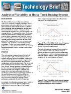 Analysis of Variability in Heavy Truck Braking Systems Technology Brief