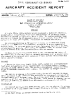 Investigation of Aircraft Accident HANSEN AIR ACTIVITIES CHICAGO ILLINOIS 19640308