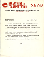 Department of Transportation News Urban Mass Transportation Administration DOT16269