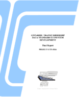 GTFSRide Transit Ridership Data Standard Ecosystem Development