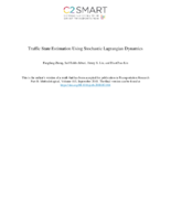 Traffic State Estimation Using Stochastic Lagrangian Dynamics