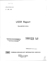 USSR Report Transportation