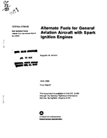 Alternate Fuels for General Aviation Aircraft with Spark Ignition Engines