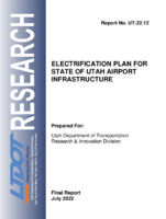 Electrification Plan for State of Utah Airport Infrastructure